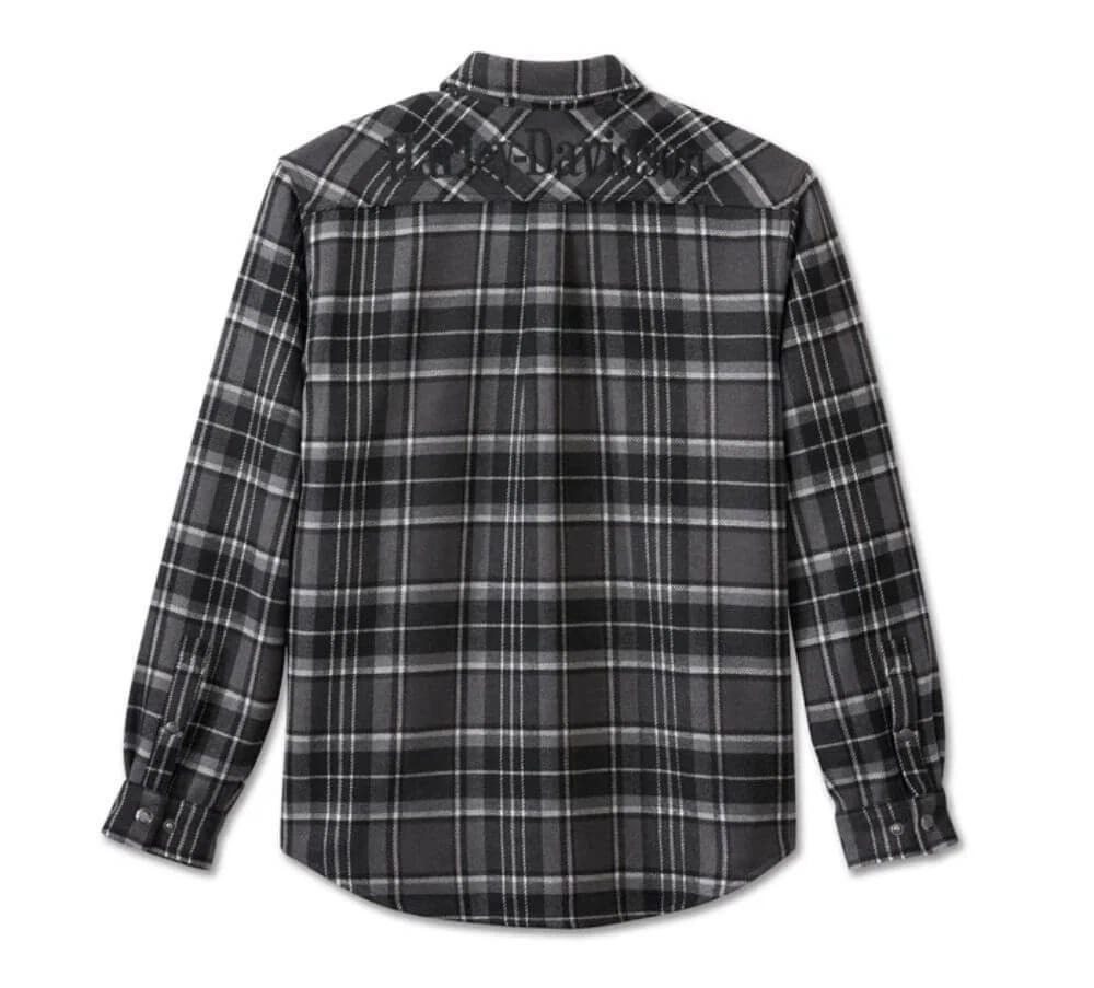 Рубашка Men's Premium Over shirt - Plaid - Black Harley-Davidson