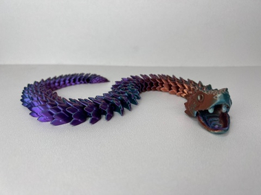 Змея Анаконда 45 см разноцветная