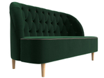 Кушетка Амиса, Зеленый\Коричневый, Велюр, 109830