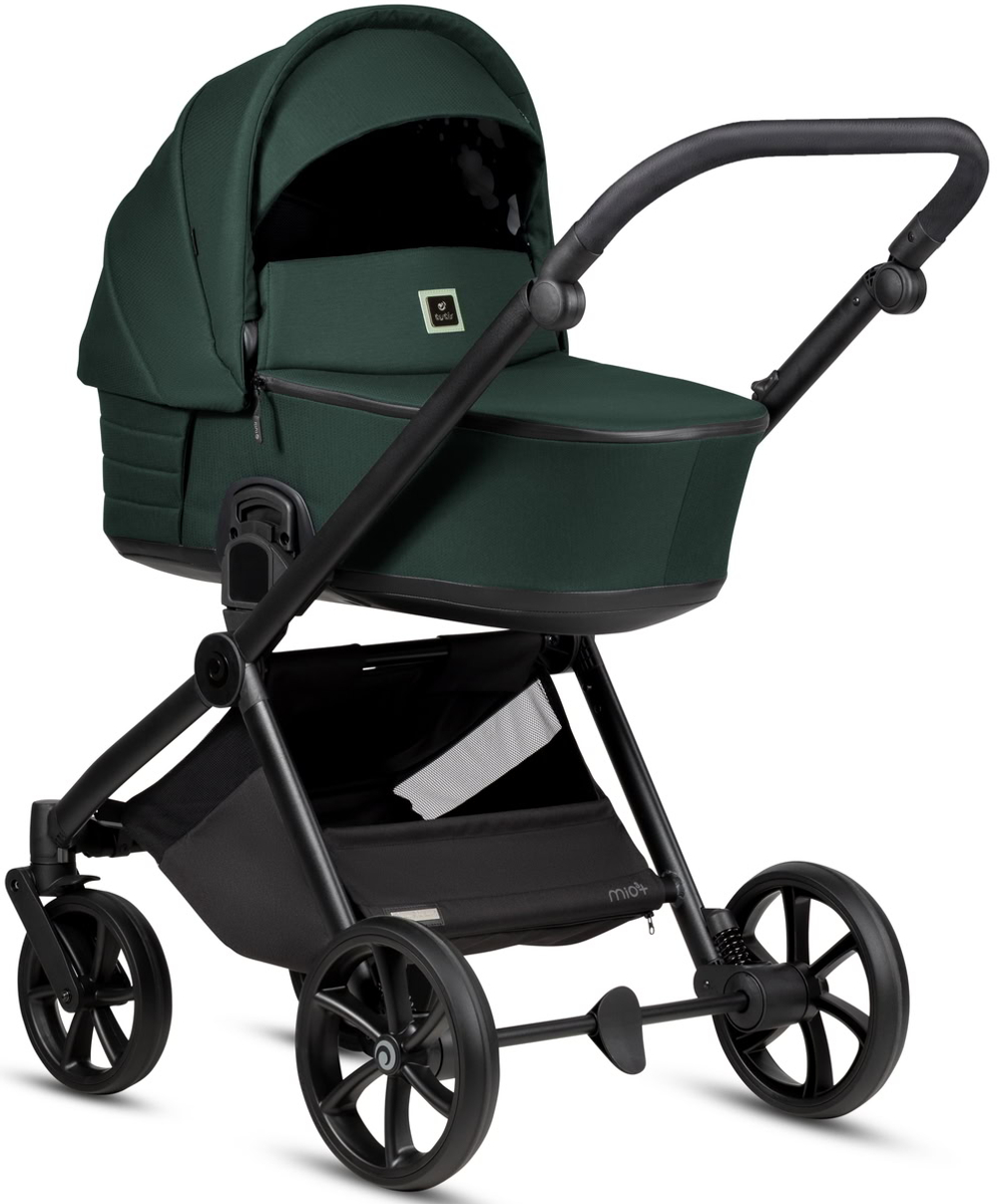 Детская коляска Tutis Mio 3 Plus Essential New 4 в 1 с автокреслом Beno Black и базой 1622240 Pacific Green