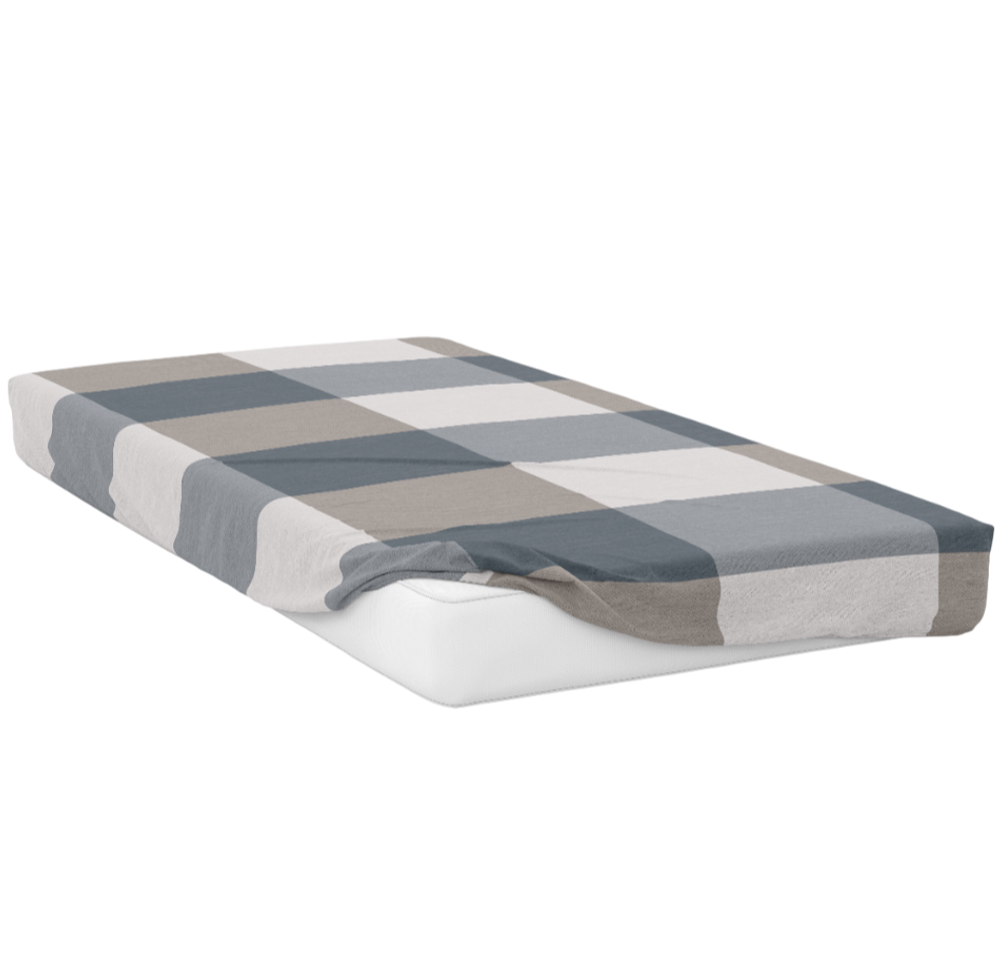 Простыня на резинке 200*90*25 SQUARE, 100% хлопок