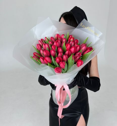 51 красный тюльпан