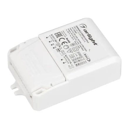 Блок питания ARJ-SP-12-PFC-DALI2-A (12W, 3-24V, 0.35-0.7A) (Arlight, IP20 Пластик, 5 лет) 033809