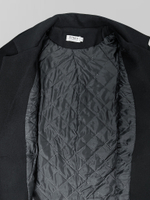 Пальто AS Kins 063 со стеганой подкладой на две пуговицы однотонное