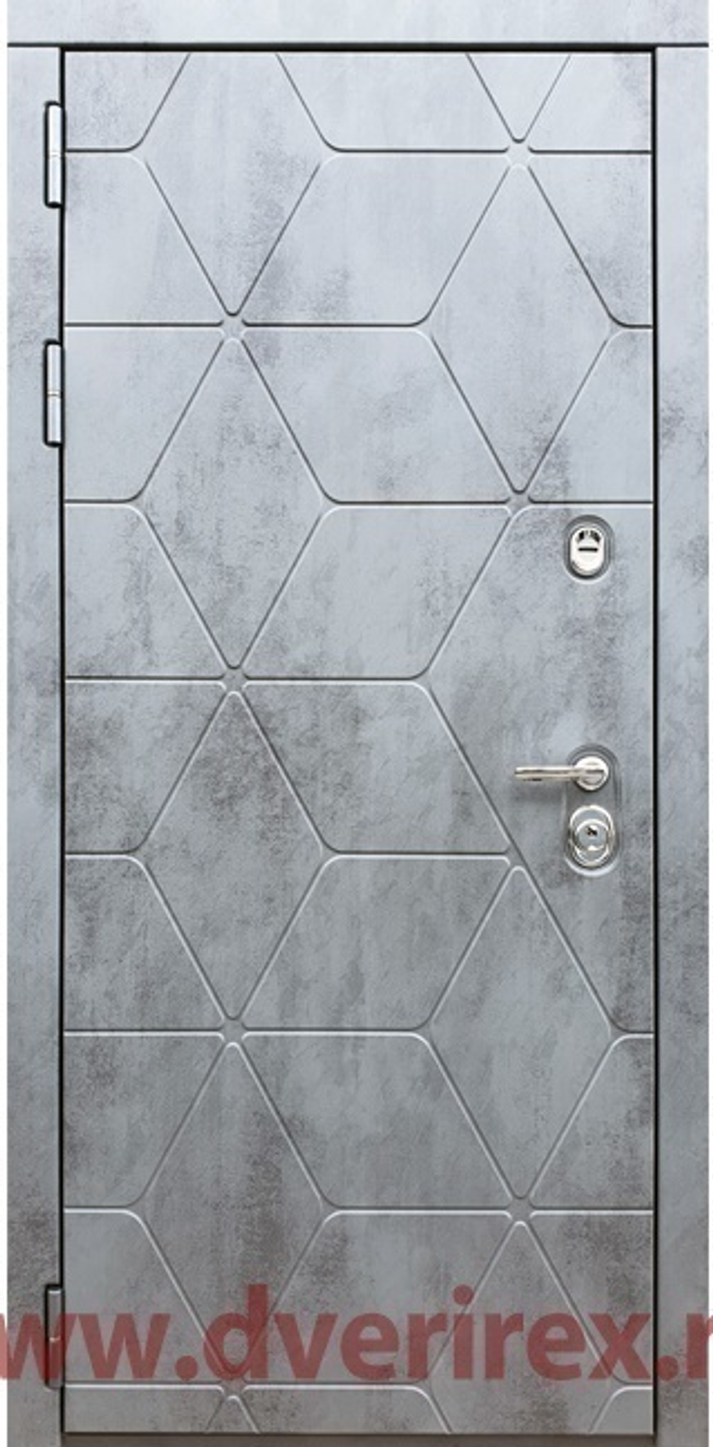 Входная металлическая дверь Рекс 28 Бетон темный / ФЛ-117 Бетон светлый 16мм