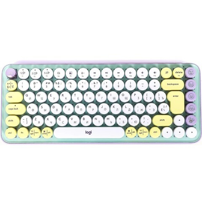 Клавиатура Logitech POP Keys - DAYDREAM MINT - RUS. (механическая, беспроводная 2.4 GHz, Bluetooth)