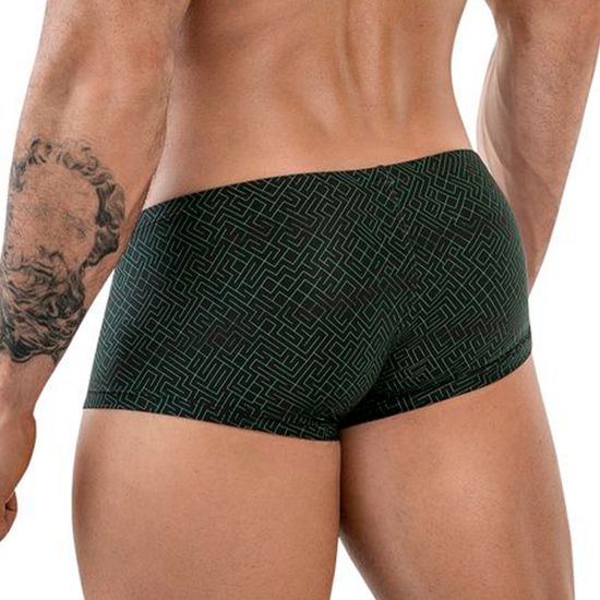 Мужские трусы хипсы черные с принтом Clever Moda LABERIN LATIN BOXER 185211