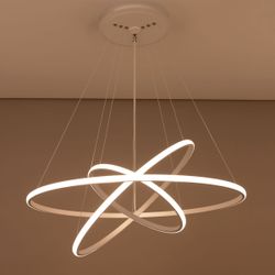 Citilux Неон Смарт CL731A090E RGB Умная подвесная люстра Белая