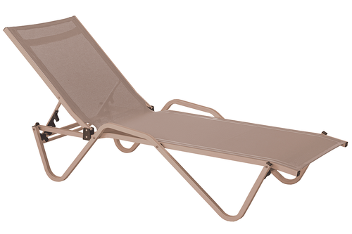 Шезлонг металлический Biotza, тортора