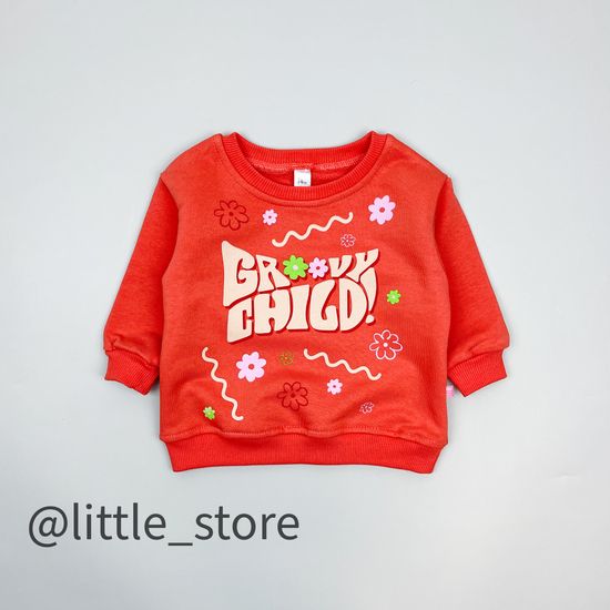 Свитшот из футера, Терракотовый