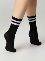 CONTE FANTASY Удлиненные носки с волнистой резинкой в полоску