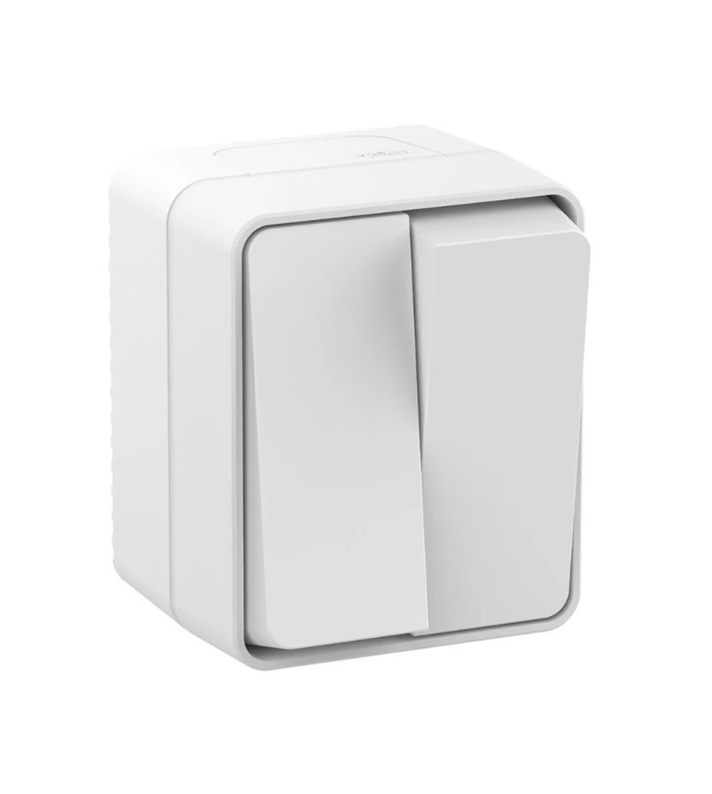 Выключатель 2-кл Schneider Electric AtlasDesign PROFI IP54 открытой установки 10 АХ, белый ATN540151