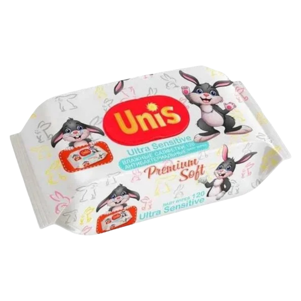 Салфетки влажные "ТМ Юнис" 120шт