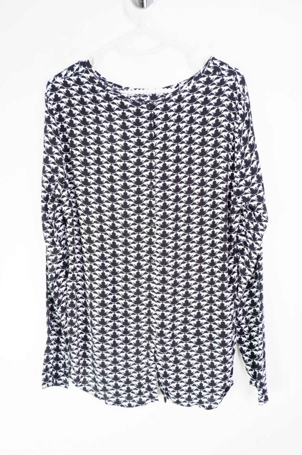 Блузка H&M свободного кроя, маркировка 38, визуально на 46 размер