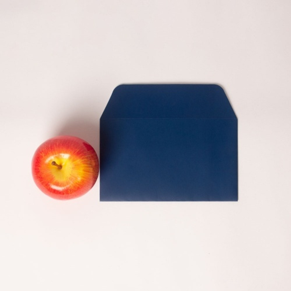 Конверты, 17x10, синий матовый