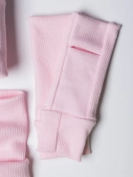 Шапка для девочки осенняя с митенками и снудом