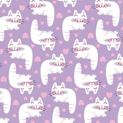 Buy baby fabric white cats sleep