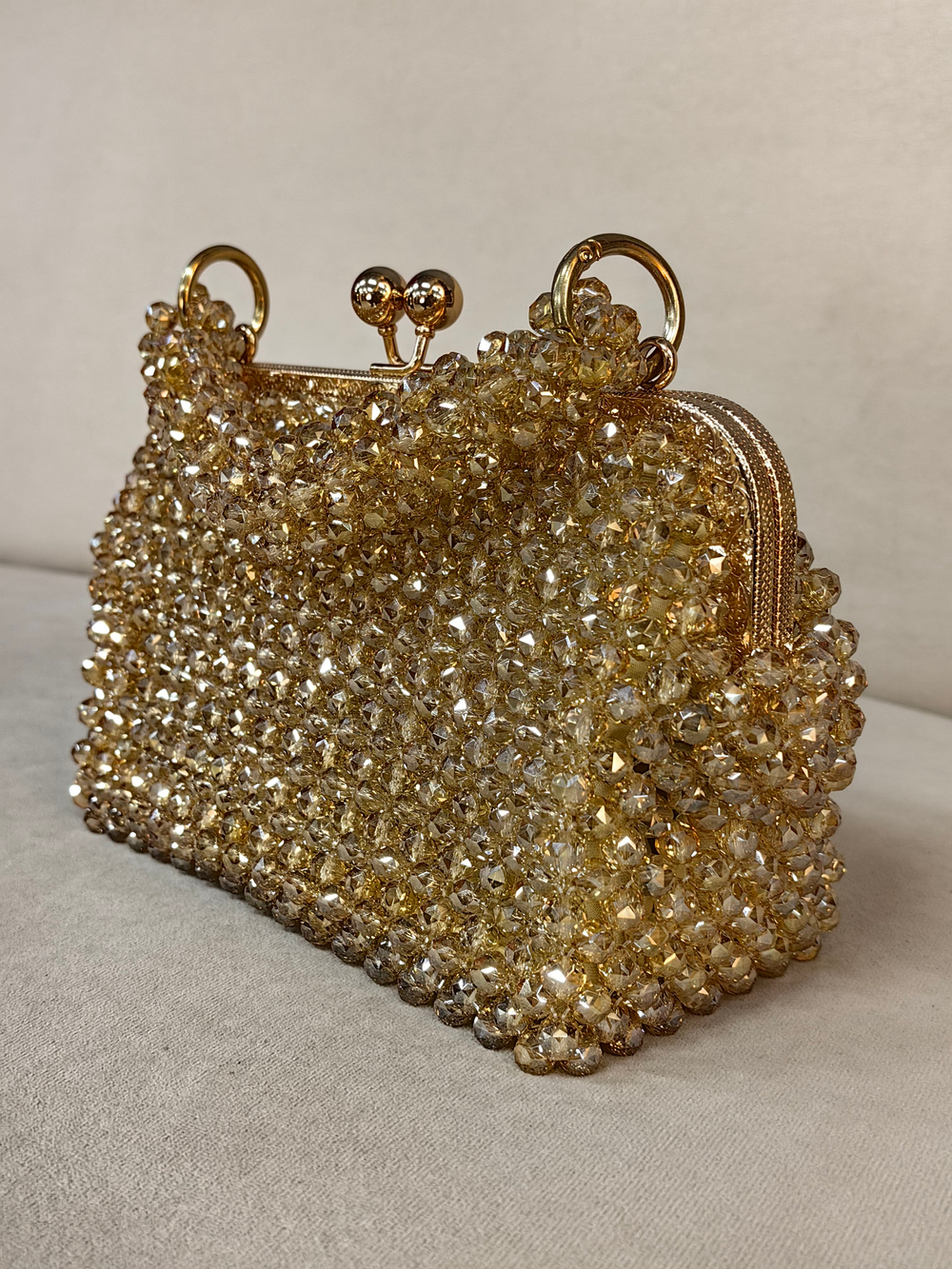 Сумка из ювелирного стекла цвет "Золото"