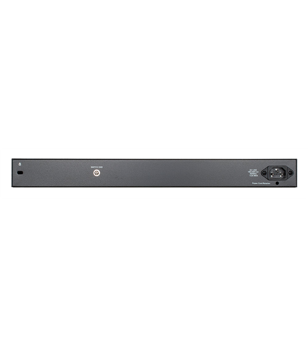 D-Link PROJ Smart L2 Switch 24х1000Base-T PoE, 4хCombo 1000Base-T/SFP, PoE Budget 193W, Compact CLI