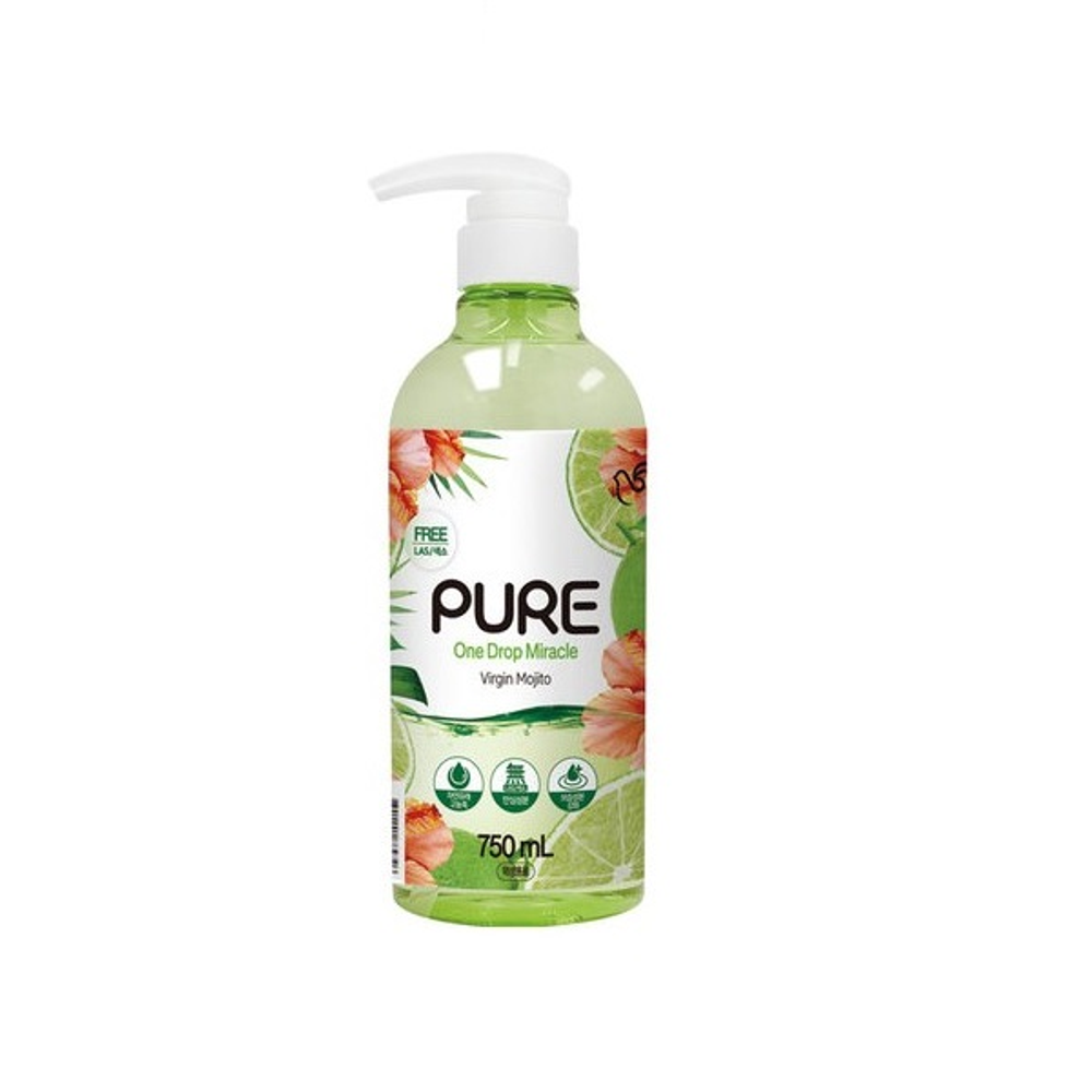 [Pigeon] Pure Virgin Mojito Dish Detergent - Средство для мытья посуды с ароматом лайма, 750 мл