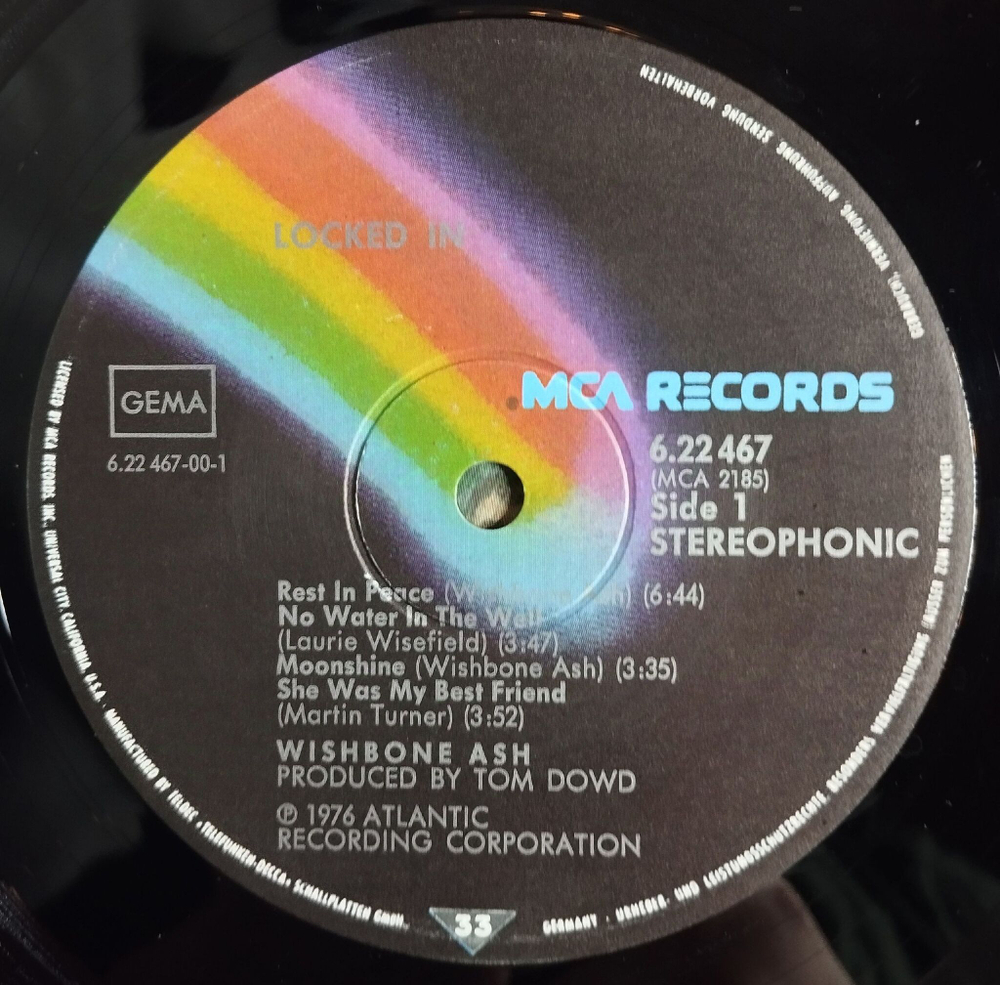 Винтажная виниловая пластинка LP Wishbone Ash Locked In (Germany 1976)