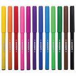 Фломастеры ЮНЛАНДИЯ 12 цветов, "ЗАБАВНЫЕ КАРТИНКИ", вентилируемый колпачок, картон, 151678