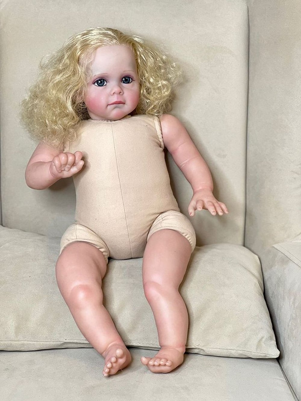 Кукла Реборн мягконабивная 60см в пакете (FA-419)