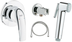 Гигиенический душ со смесителем Grohe BauCurve 123072 хром
