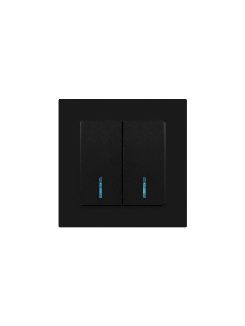 Выключатель 2-кл. СП Accent 6-105-05 10А IP20 250В с подсветкой AL/CU антрацит Intro Б0063516