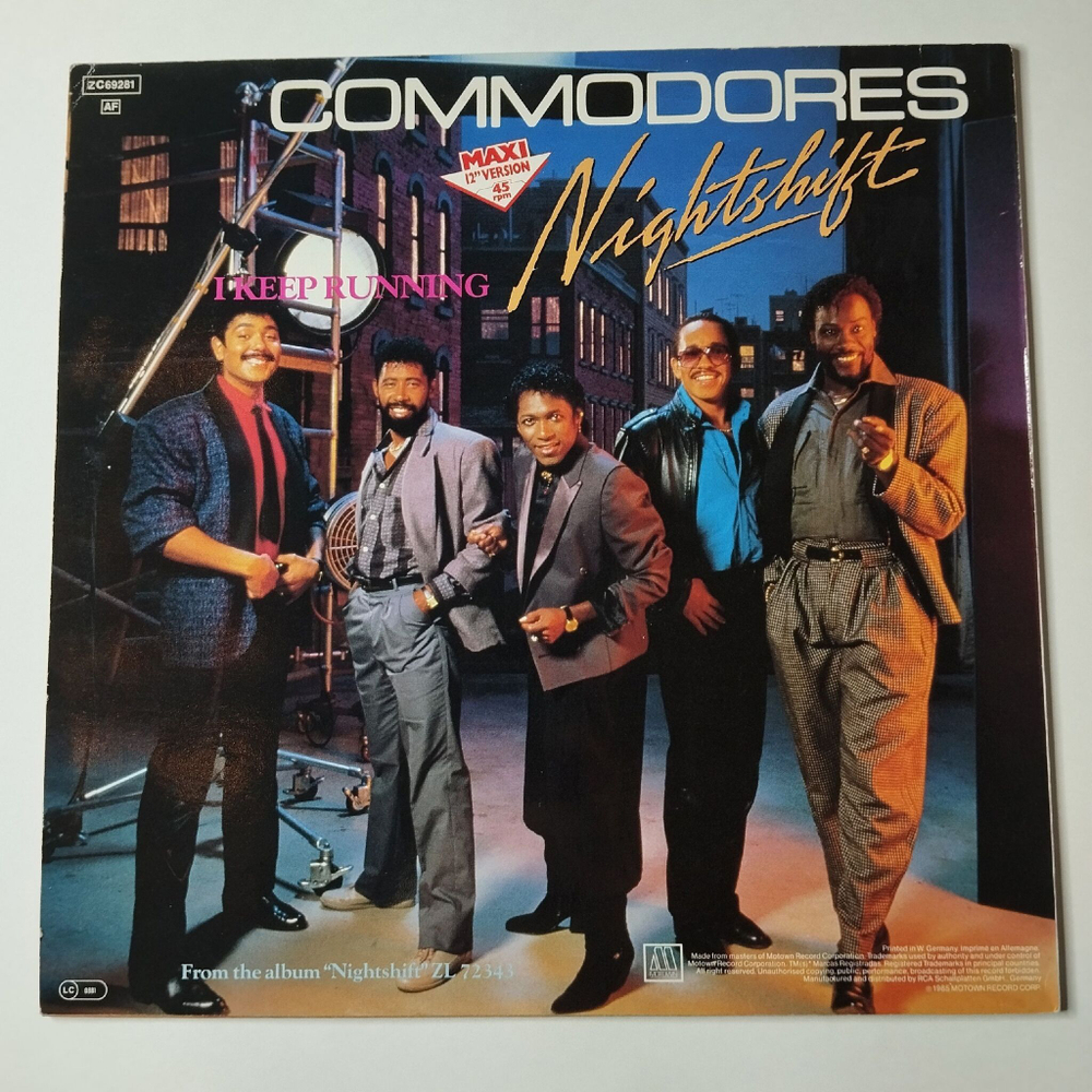 Винтажная виниловая пластинка LP Commodores Nightshift (Germany 1985) 45 RPM Maxi Single
