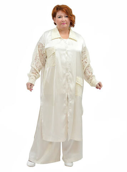 Рубашка-халат из шёлка Актриса