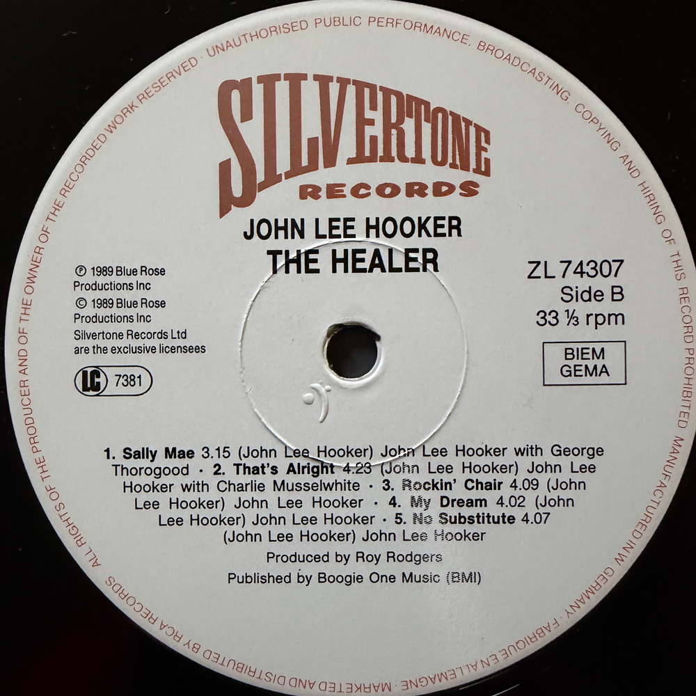 John Lee Hooker - The Healer (Европа 1989г.)