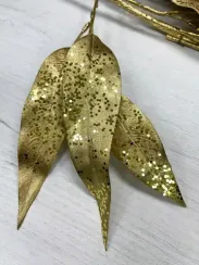 Ветвь Лавр Императорский 120 см., золото, 1 шт., Christmas DeLuxe (87502)