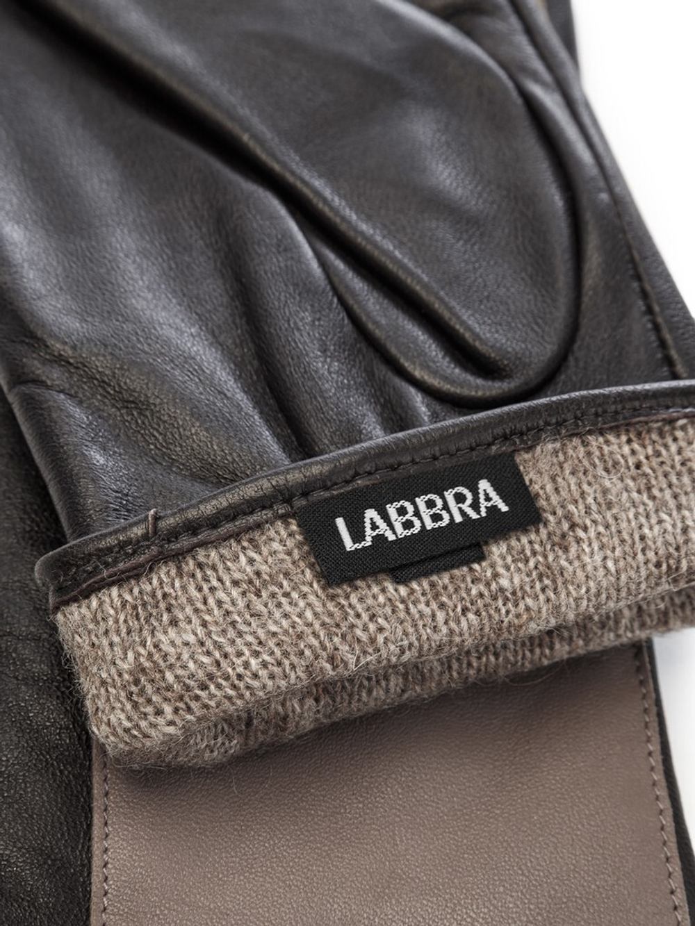 Перчатки п/ш LB-0641, бежевый/коричневый