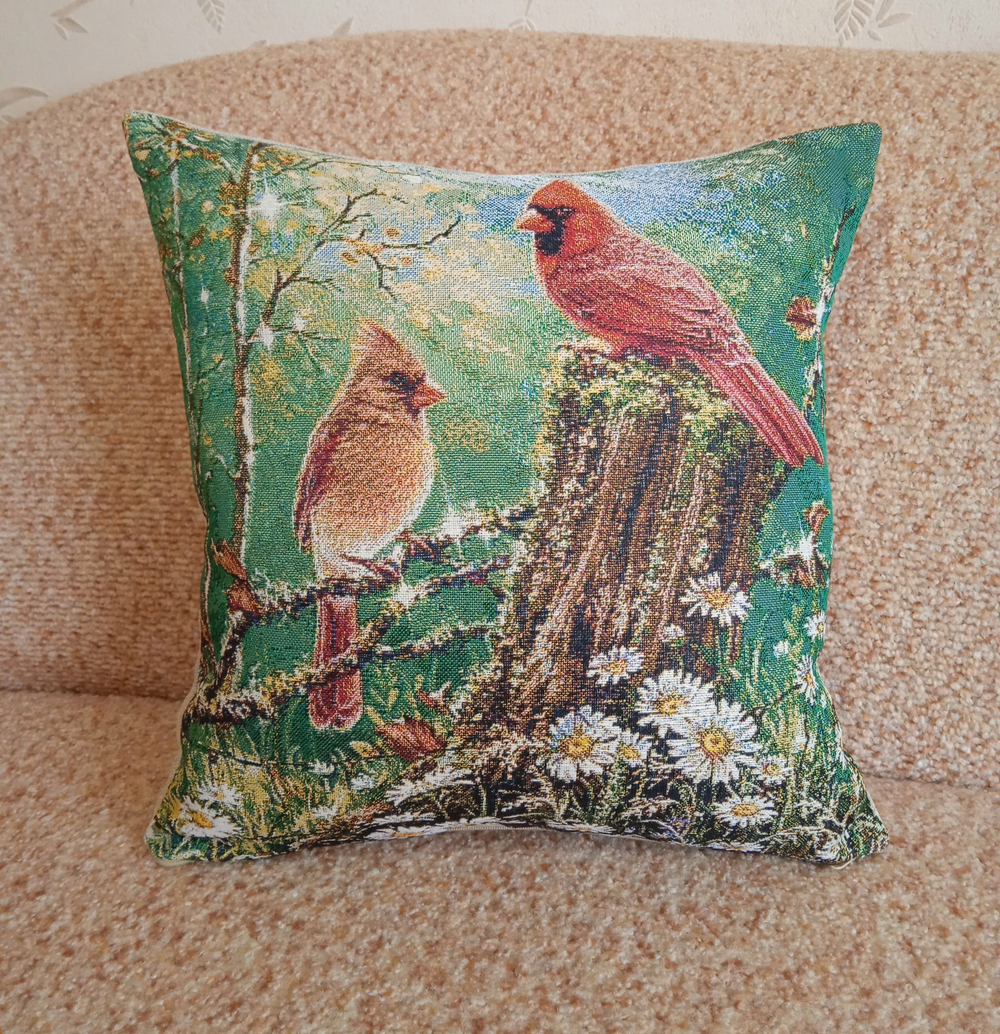 Декоративный гобеленовый чехол для интерьерной подушки Июнь 38*38