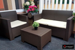 Комплект мебели NEBRASKA 2 Set (диван, 2 кресла и стол), венге