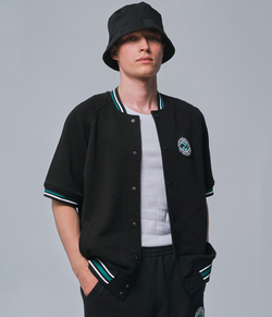 Short Sleeve Bomber Черный
