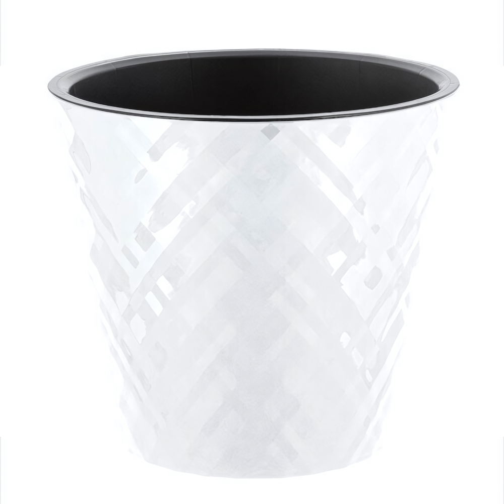 Горшок для цветов InGreen Manhattan D230мм, 5 л c дренажной вставкой, белоснежный жасмин