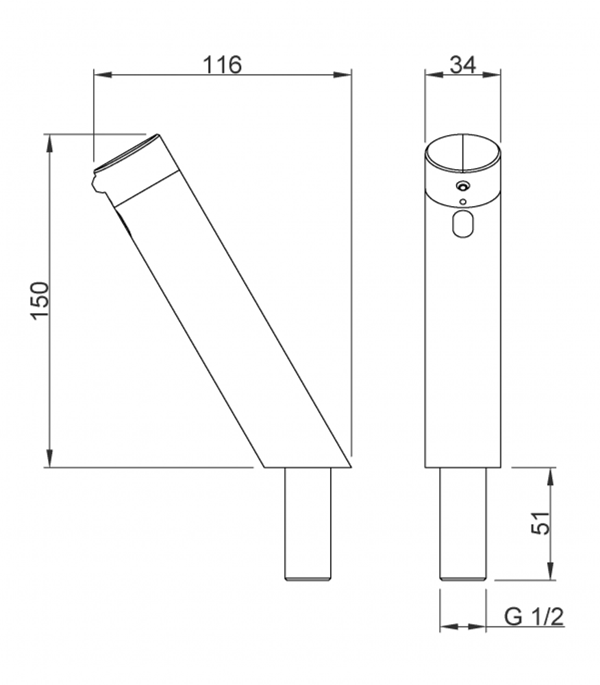 Диспенсер для мыла сенсорный встраиваемый в столешницу 1500 мл. латунь EVOMATIC 03312.B глянцевый