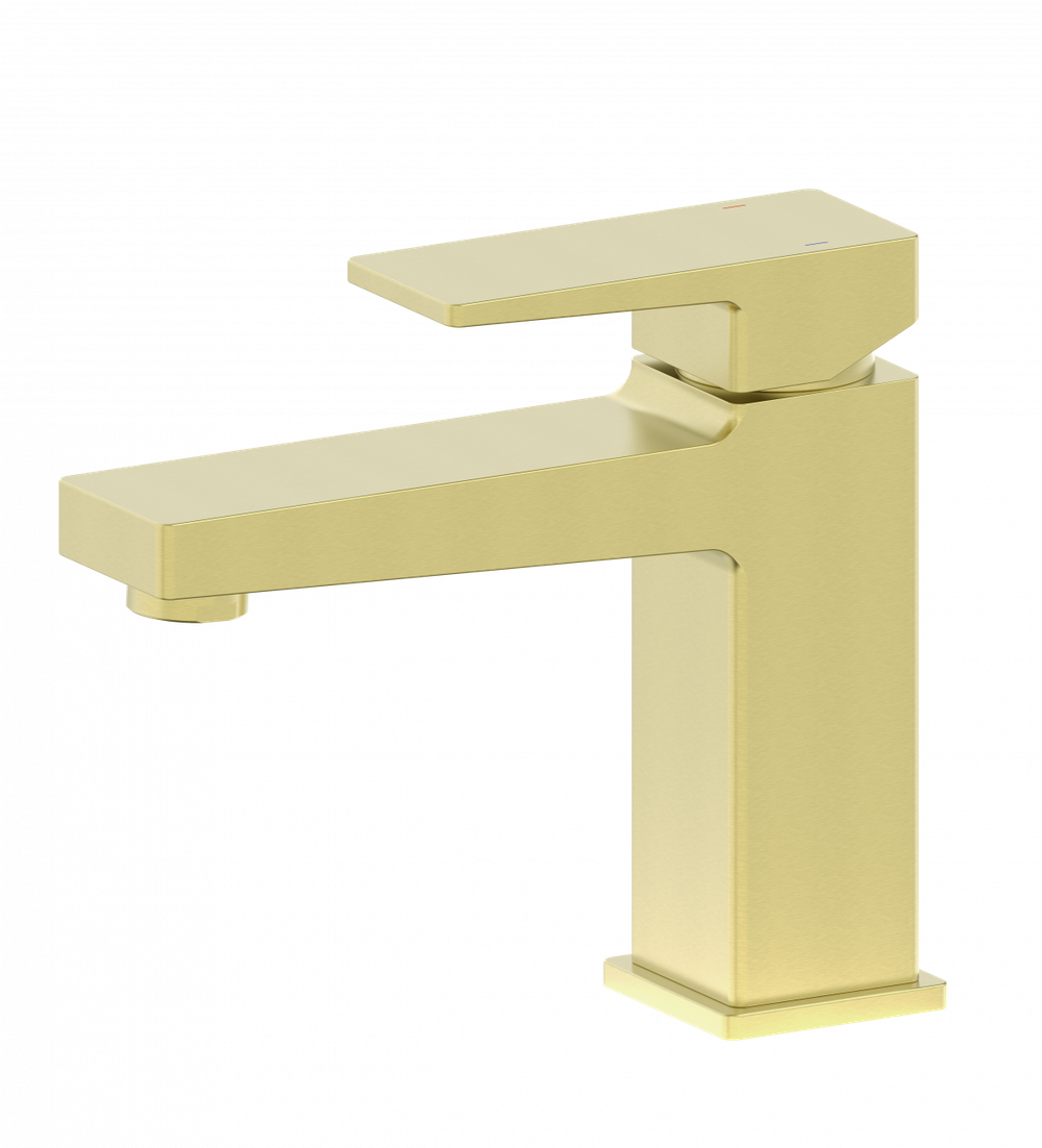 Смеситель для раковины WONZON & WOGHAND CUBE 2.0, Брашированное золото (WW-88018068-BG)