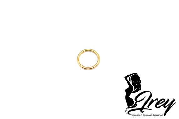 Кольцо 10 мм, металл, золото, Китай