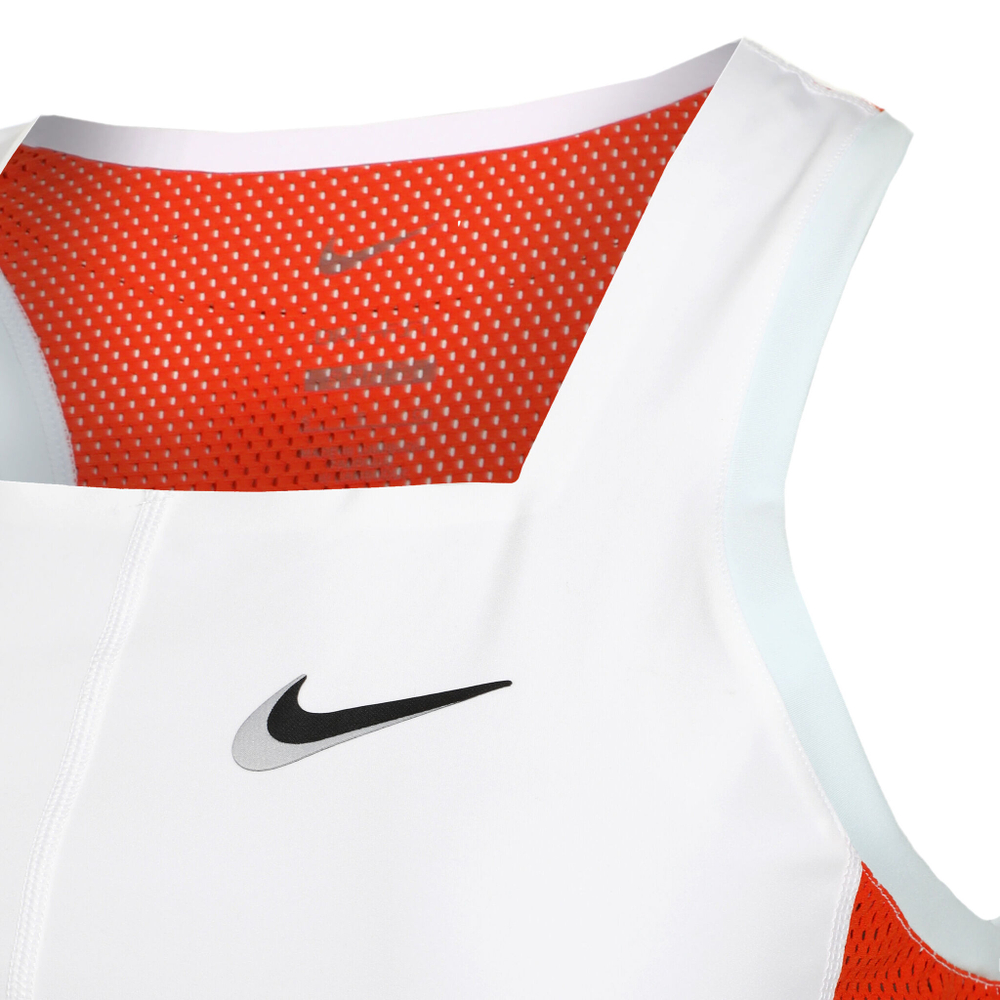 Женская теннисная майка Nike Court Dri-Fit Slam Tank Top Women - White, Orange