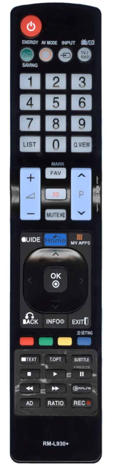 Пульт Универсальный для телевизоров LG RM-L930+