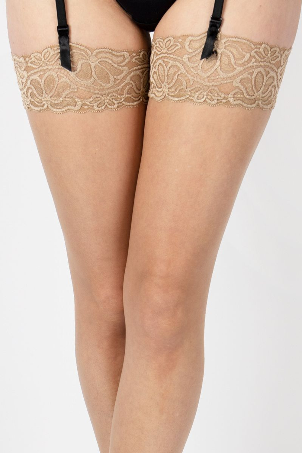 Чулки под пояс Sensuous (Размер: M) (Цвет: телесный)