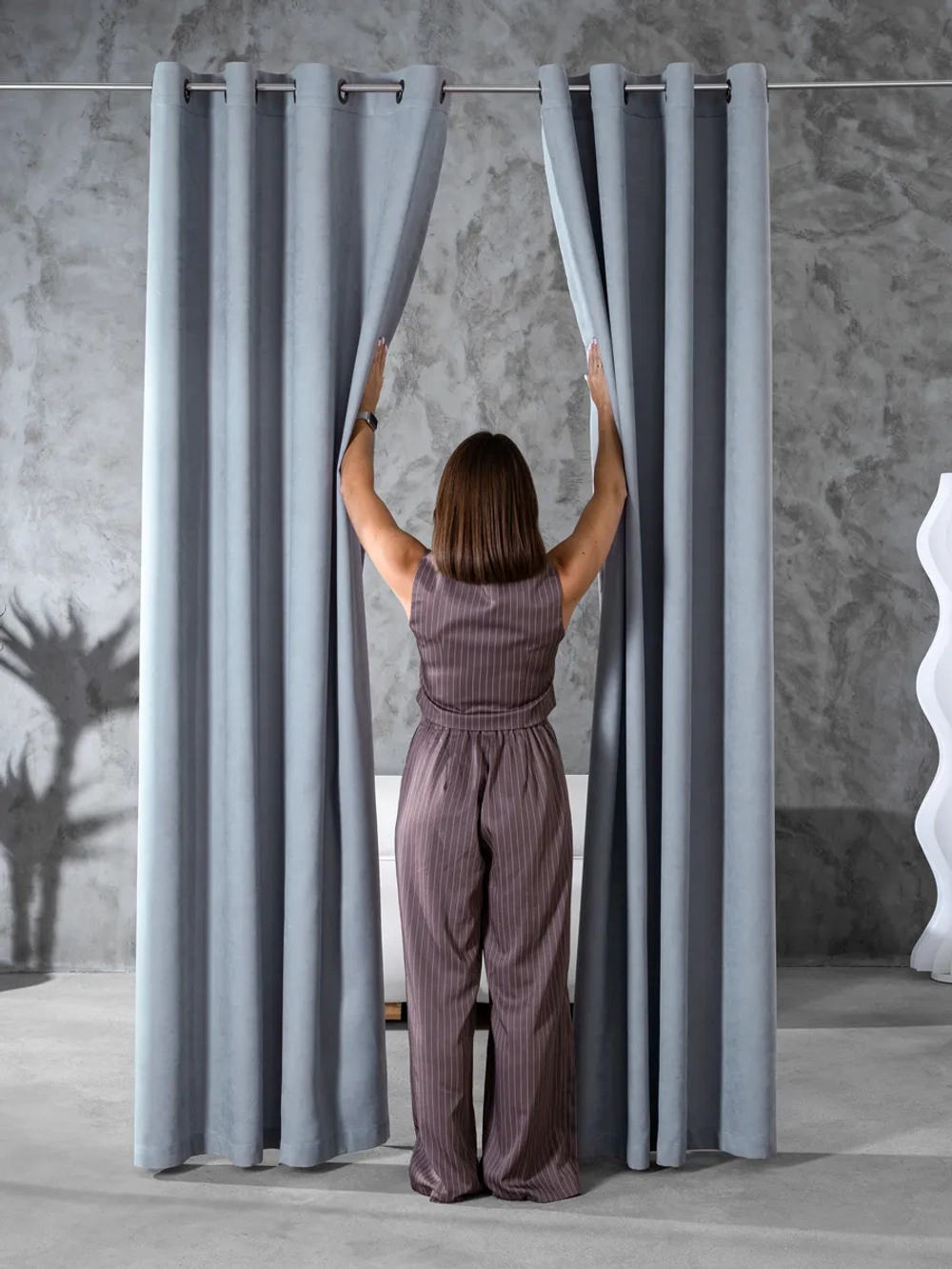 Комплект штор на люверсах - 2 шт