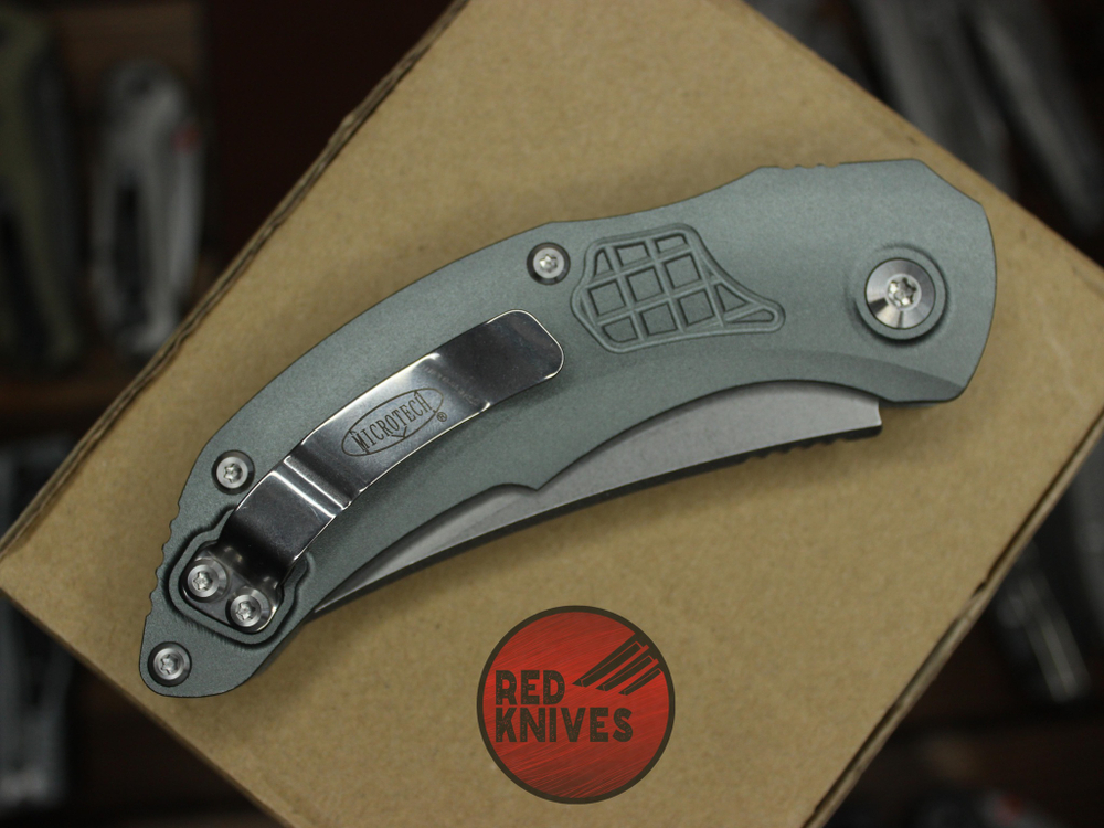 Нож Microtech Brachial GRAY - серая рукоять, серый клинок