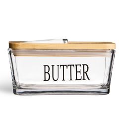 МАСЛЕНКА LEFARD "NATIVE" С ДЕР. КРЫШКОЙ, НОЖОМ ДЛЯ МАСЛА 16*9*8,5 СМ (КОР=18ШТ.)