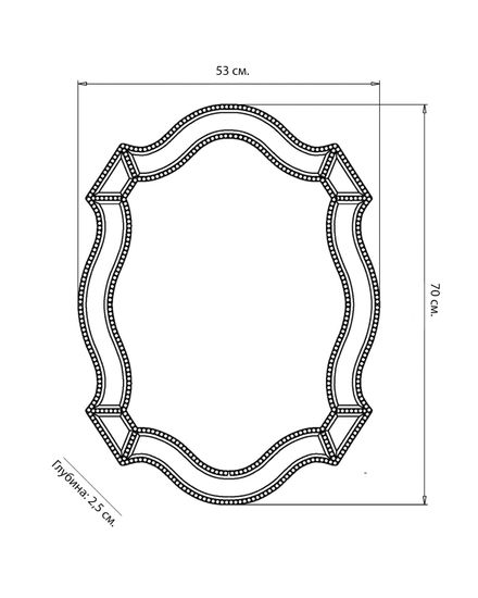 Зеркало в раме  "Стелла"