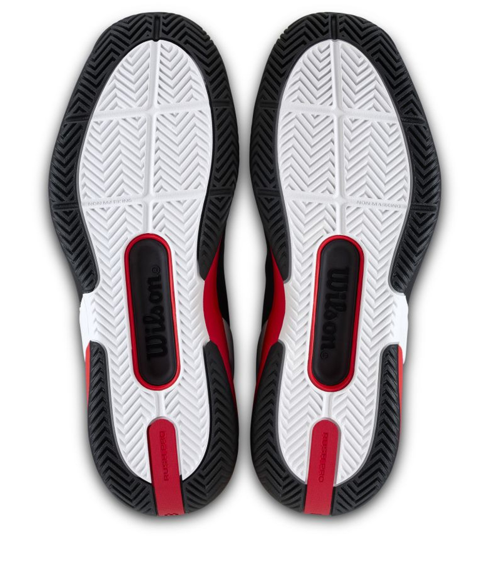Мужские теннисные кроссовки Wilson Rush Pro 5 - black/infrared/white