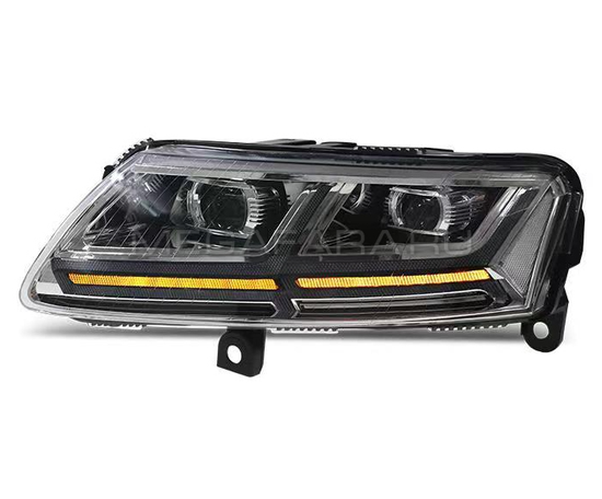 Передние фары Ауди А6 С6 2004-2011 V4 type [Комплект Л+П; яркие ходовые огни; электрокорректор; FULL LED]